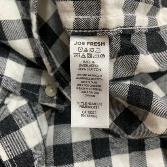 Joe Fresh Gingham Print Flannel Shirt - Picture 5 of 5